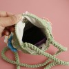 Handmade Crochet Floral Crossbody Phone Bag