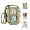 Handmade Crochet Floral Crossbody Phone Bag