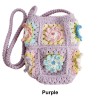 Handmade Crochet Floral Crossbody Phone Bag