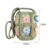 Handmade Crochet Floral Crossbody Phone Bag