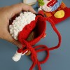 Handmade Crochet Clown Crossbody Phone Bag
