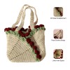 Handmade Crochet Multi-Rose Handbag