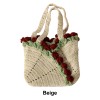 Handmade Crochet Multi-Rose Handbag