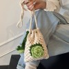 Handmade Crochet Rose Crossbody Phone Bag