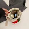 Handmade Crochet Rose Crossbody Phone Bag