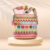 Handmade Crochet Smiley Maze Tote Bag