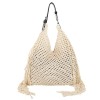 Hollow Crochet Shoulder Bag with Tassels
