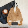 Hollow Crochet Shoulder Bag with Tassels