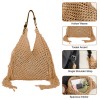 Hollow Crochet Shoulder Bag with Tassels