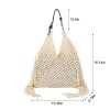 Hollow Crochet Shoulder Bag with Tassels