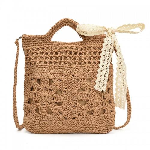 Knitted Hollow Crochet Crossbody Handbag