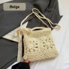 Knitted Hollow Crochet Crossbody Handbag
