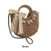 Straw Basket Crossbody Bag for Women