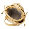 Handwoven Leather Basket Bucket Crossbody Bag