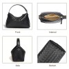 Leather Quilted Dumpling Crossbody Handbag
