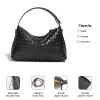 Leather Quilted Dumpling Crossbody Handbag