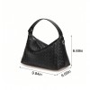 Leather Quilted Dumpling Crossbody Handbag