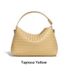 Leather Quilted Dumpling Crossbody Handbag