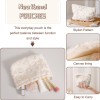 Soft Creamy Heart Plush Everyday Pouch Set
