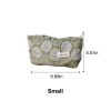 Forest Green Floral Embroidered Makeup Pouch