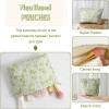 Light Green Floral Makeup Pouch