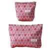 Rose Pink Heart Makeup Pouch