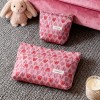 Rose Pink Heart Makeup Pouch