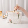 2PCS Organic Cotton Tulip Makeup Bags