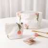 2PCS Organic Cotton Tulip Makeup Bags