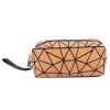 Eco-Friendly Geometric Cork Clutch Cosmetic Bag
