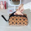 Eco-Friendly Geometric Cork Clutch Cosmetic Bag