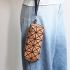 Eco-Friendly Geometric Cork Clutch Cosmetic Bag