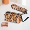 Eco-Friendly Geometric Cork Clutch Cosmetic Bag