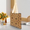 Eco-Friendly Geometric Cork Tote Bag