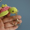 Handmade Crochet Fruit Turtle Keychain