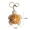 Handmade Crochet Fruit Turtle Keychain