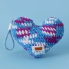 Handmade Crochet Heart Keychain Bag Charm