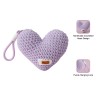 Handmade Crochet Heart Keychain Bag Charm