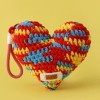 Handmade Crochet Heart Keychain Bag Charm