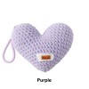 Handmade Crochet Heart Keychain Bag Charm