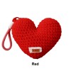 Handmade Crochet Heart Keychain Bag Charm