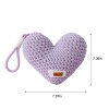 Handmade Crochet Heart Keychain Bag Charm