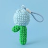 Handmade Crochet Tulip Keychain Bag Charm