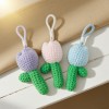 Handmade Crochet Tulip Keychain Bag Charm