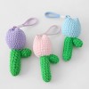 Handmade Crochet Tulip Keychain Bag Charm