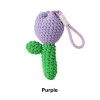 Handmade Crochet Tulip Keychain Bag Charm
