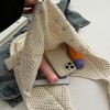 Colorful Candy Bead Knit Hollow Shoulder Bag