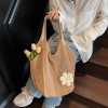 Knitted Hollow Shoulder Beach Bag