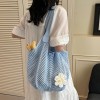 Knitted Hollow Shoulder Beach Bag
