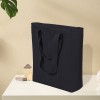 Black 3D Knitted Tote Shoulder Bag